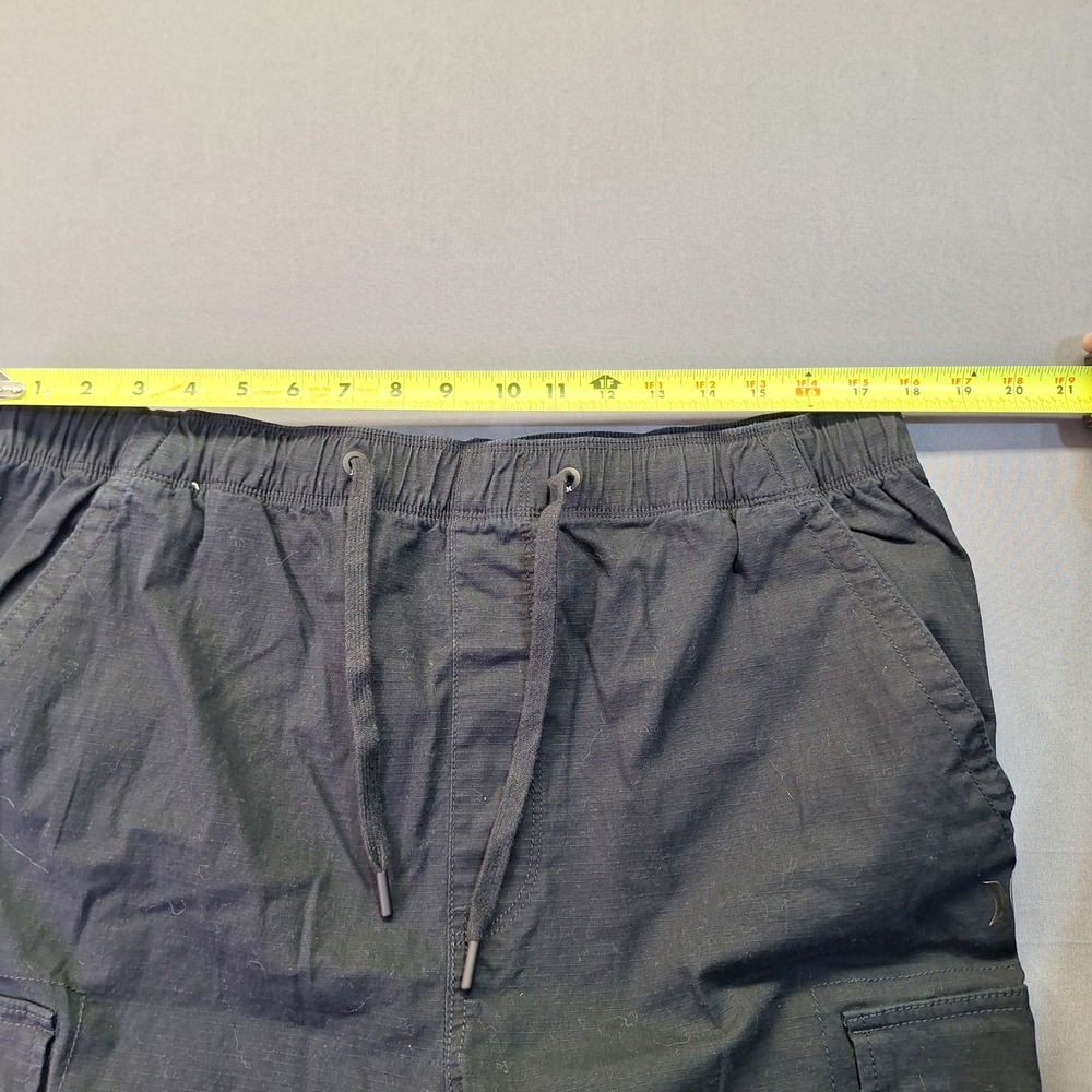 Hurley Mens Relaxed Fit Cargo Jogger Pants Black XL Stretch Ripstop 0980 - Picture 4 of 9